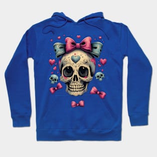 Skull with Bows Hoodie